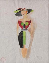 Tullio Crali, Studio per abito