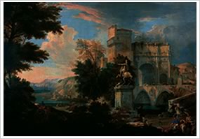 Paesaggio con l'arco di Costantino