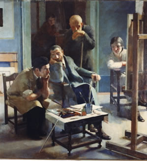 Alessandro Pomi, Nello studio